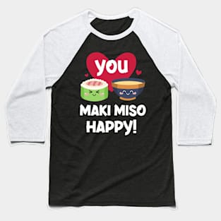 Sushi Maki Soup Funny Soy Sauce Tempura Baseball T-Shirt